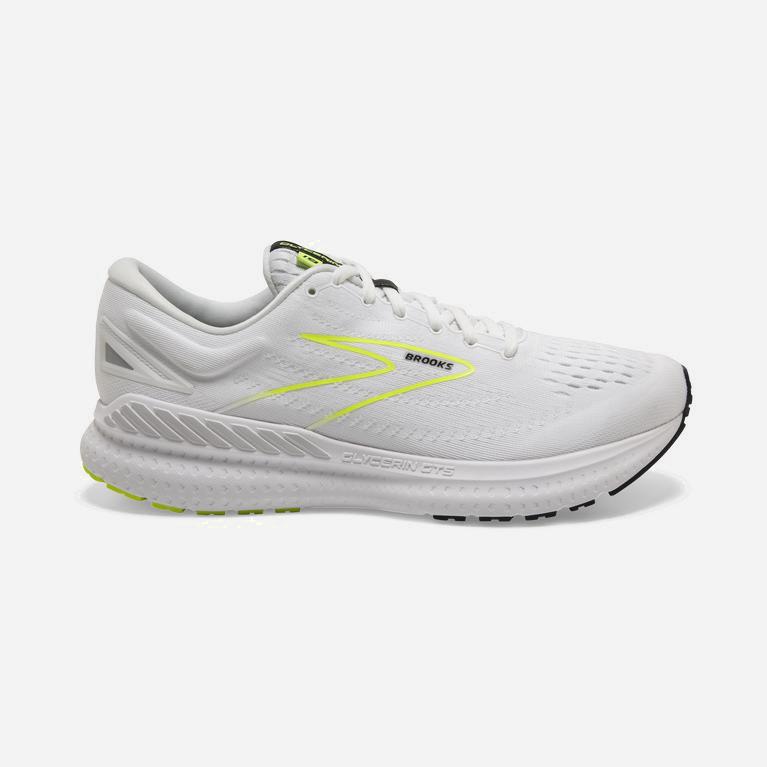 Brooks Glycerin Gts 19 Mens Max Cushion Road Running Shoes Ireland White/Nightlife/Black (WDUO-09431